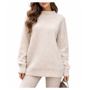 Joie sweater beige mock neck long sleeve SZ XL soft cuddly comfort